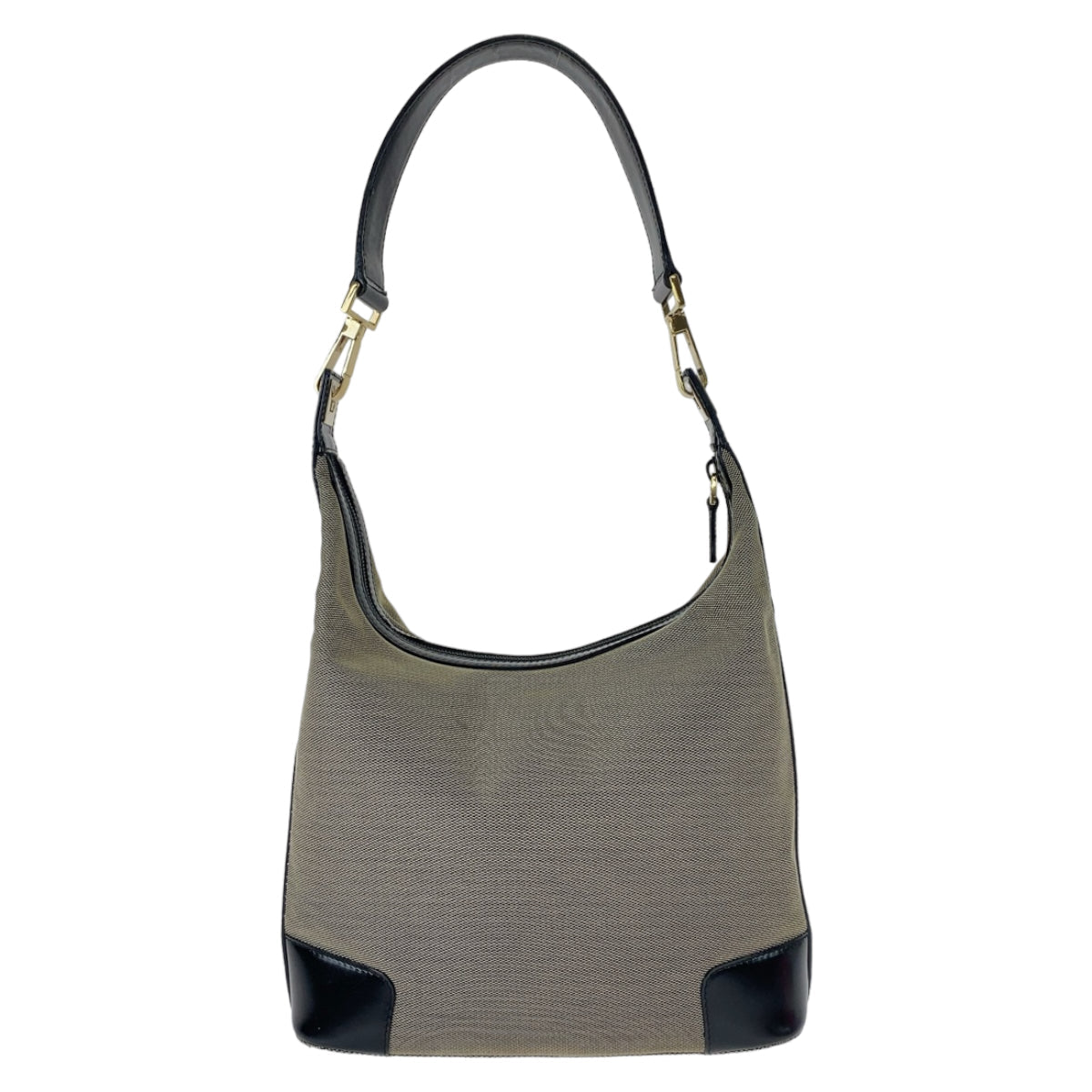 Luxury Gucci Trending 2025 Canvas/Leather Shoulder Bag Beige/Black