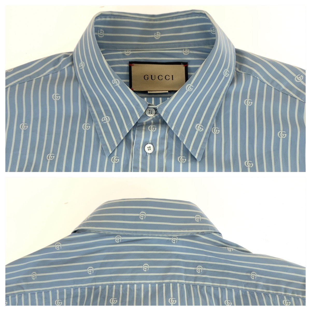 Luxury Gucci Trending 2025 Cotton Interlocking GG Stripe Shirt