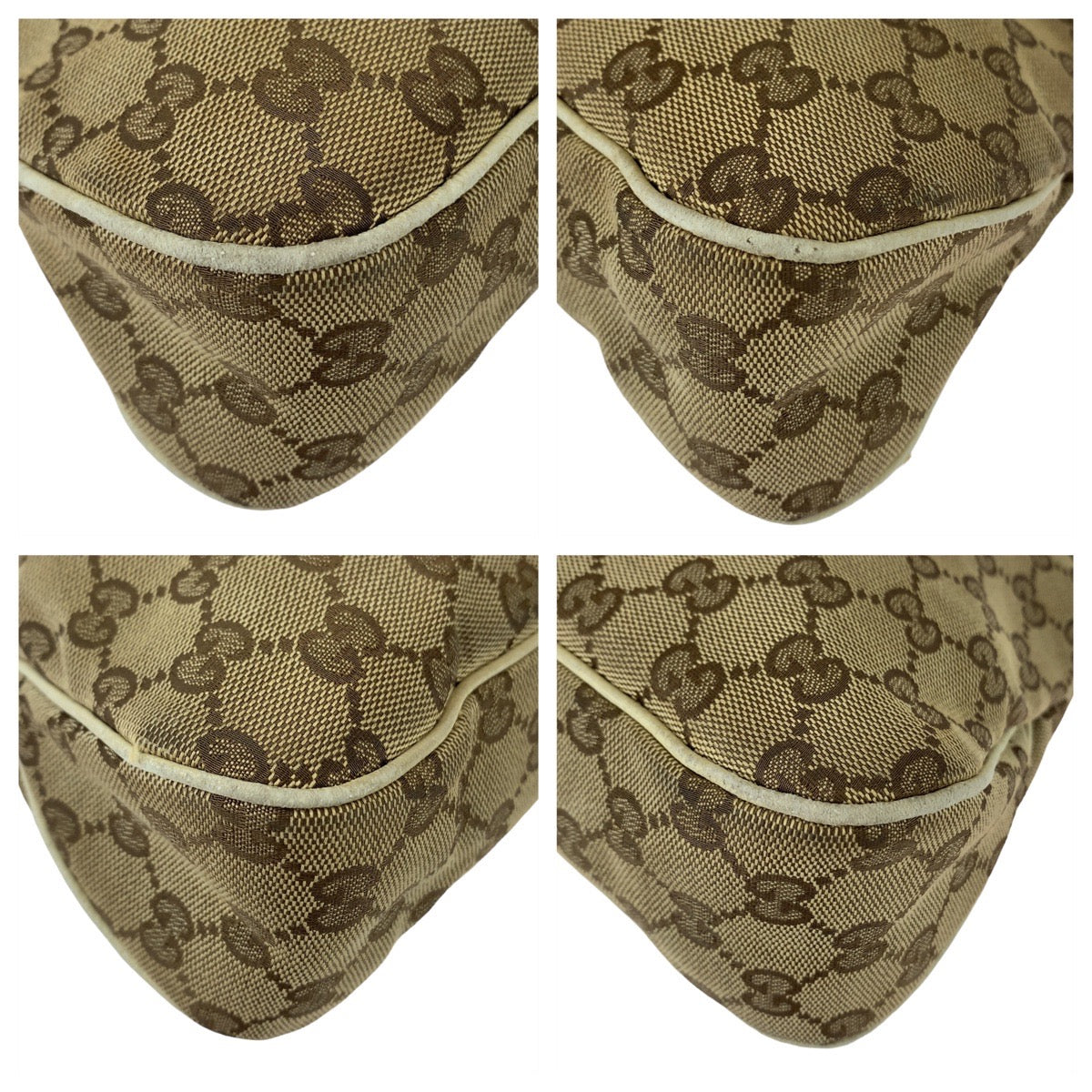 Luxury Gucci Trending 2025 GG Canvas Tote Bag Beige White