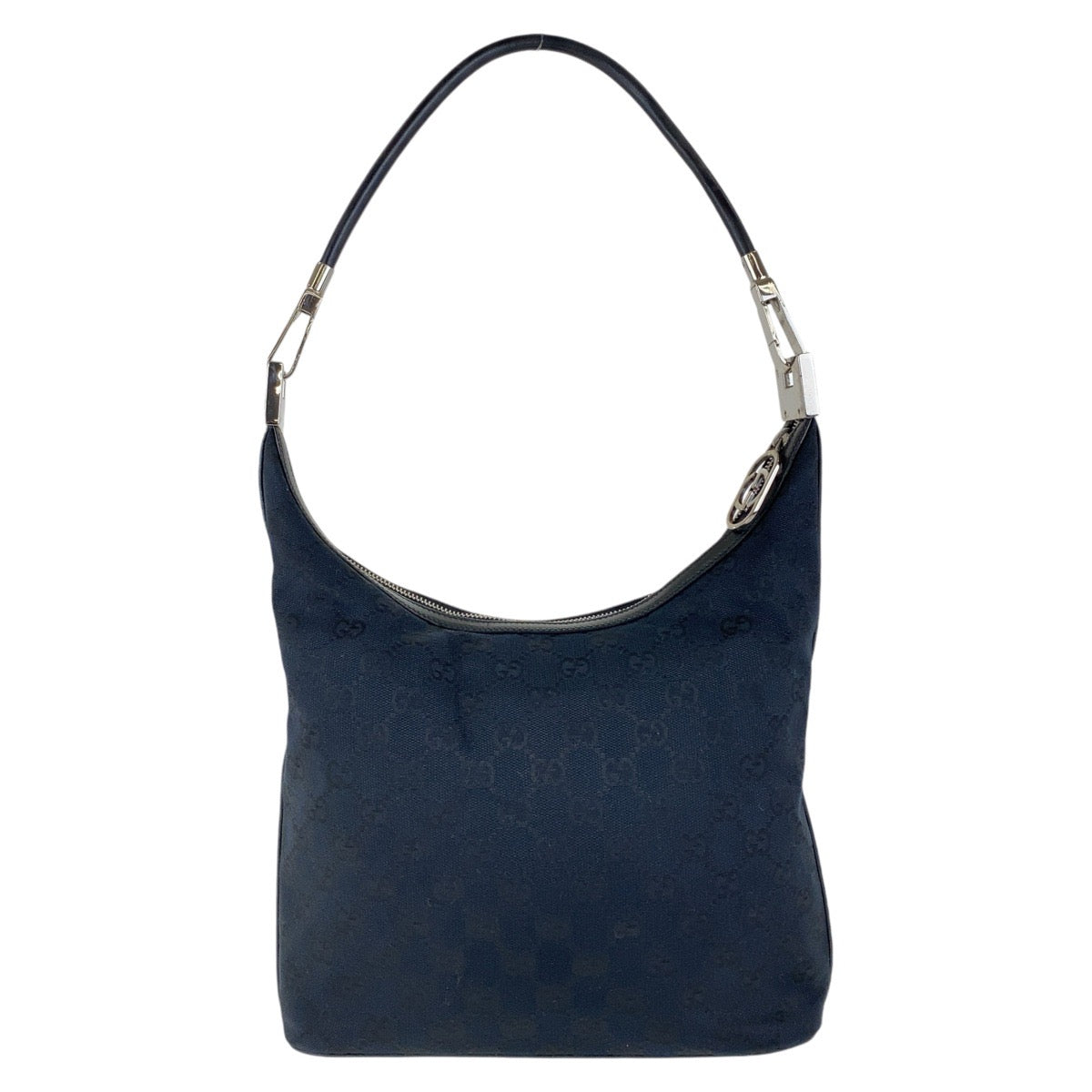Luxury Gucci Trending 2025 Black GG Canvas Leather Hobo Bag