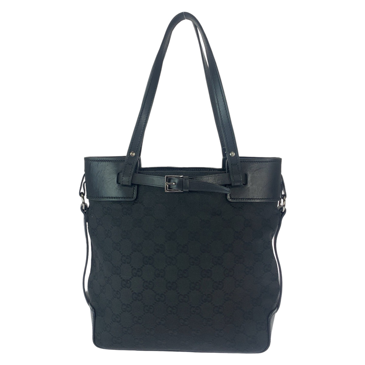 Luxury Gucci Trending 2025 Black GG Canvas Tote Bag