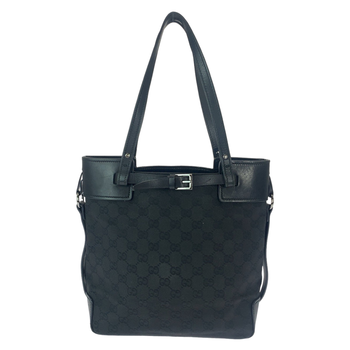 Luxury Gucci Trending 2025 Black GG Canvas Tote Bag
