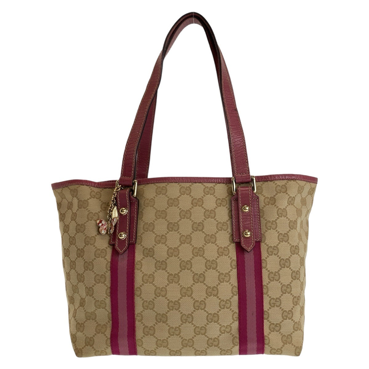Luxury Gucci Trending 2025 GG Canvas Leather Tote Shoulder Bag