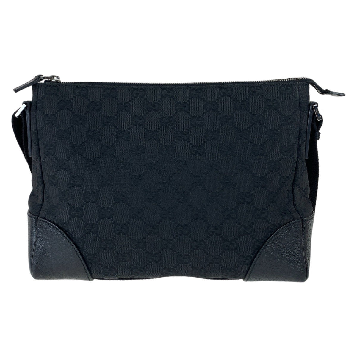 Luxury Gucci Trending 2025 GG Canvas Leather Messenger Bag Black