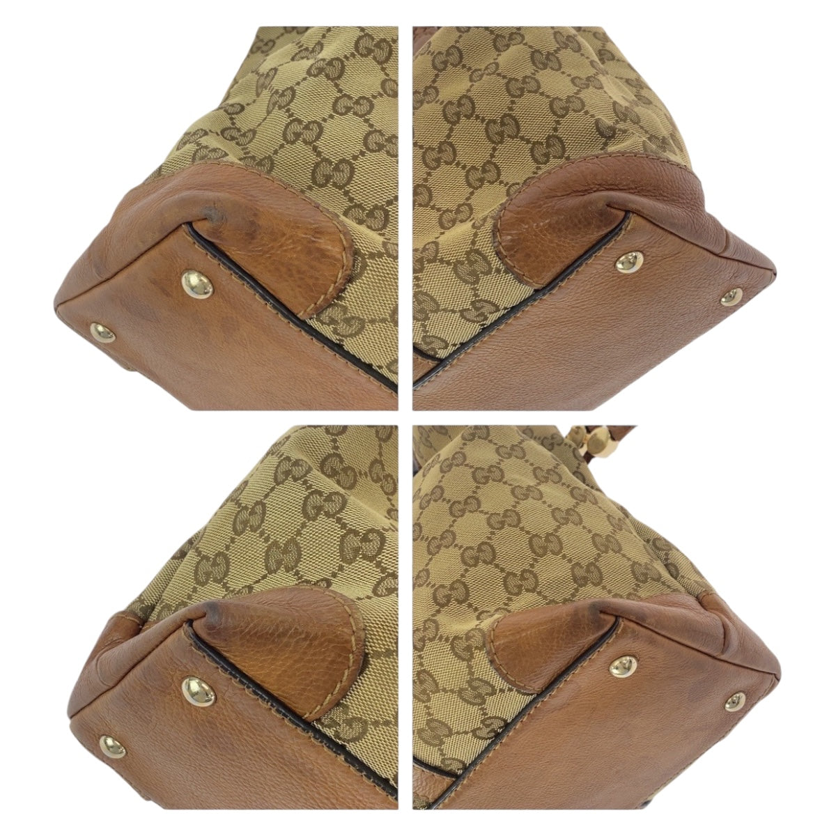 Luxury Gucci Trending 2025 GG Canvas Leather Tassel Tote Bag