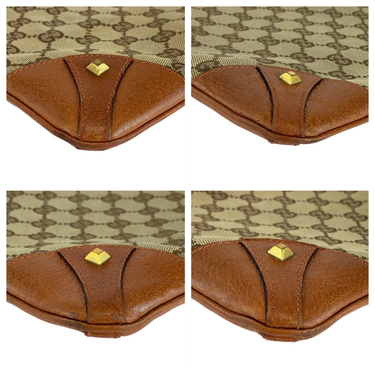 Luxury Gucci Trending 2025 GG Canvas Leather Shoulder Bag