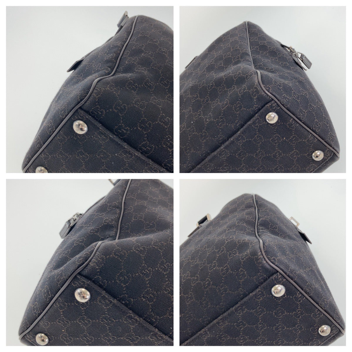 Luxury Gucci Trending 2025 GG Canvas Leather Boston Bag