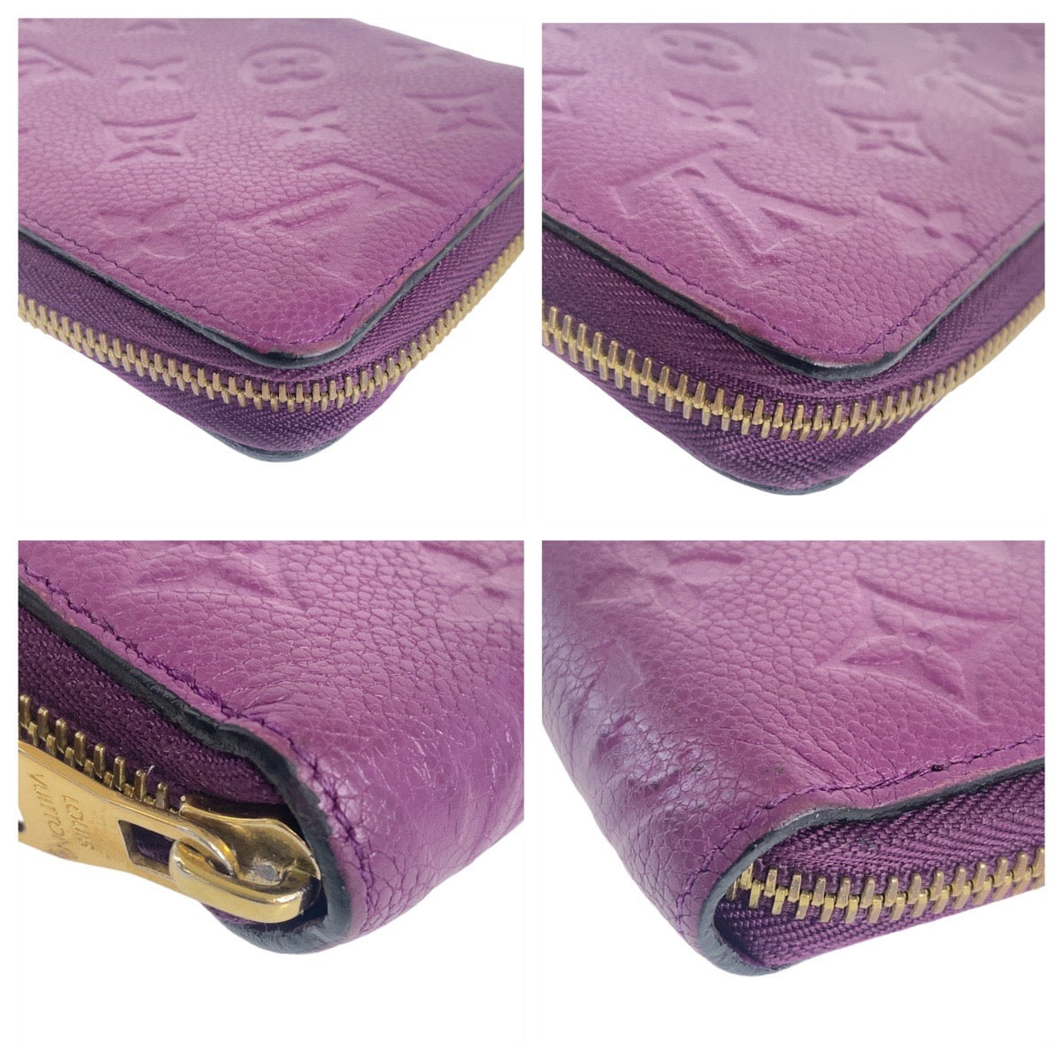Louis Vuitton Monogram Zippy Wallet Leather