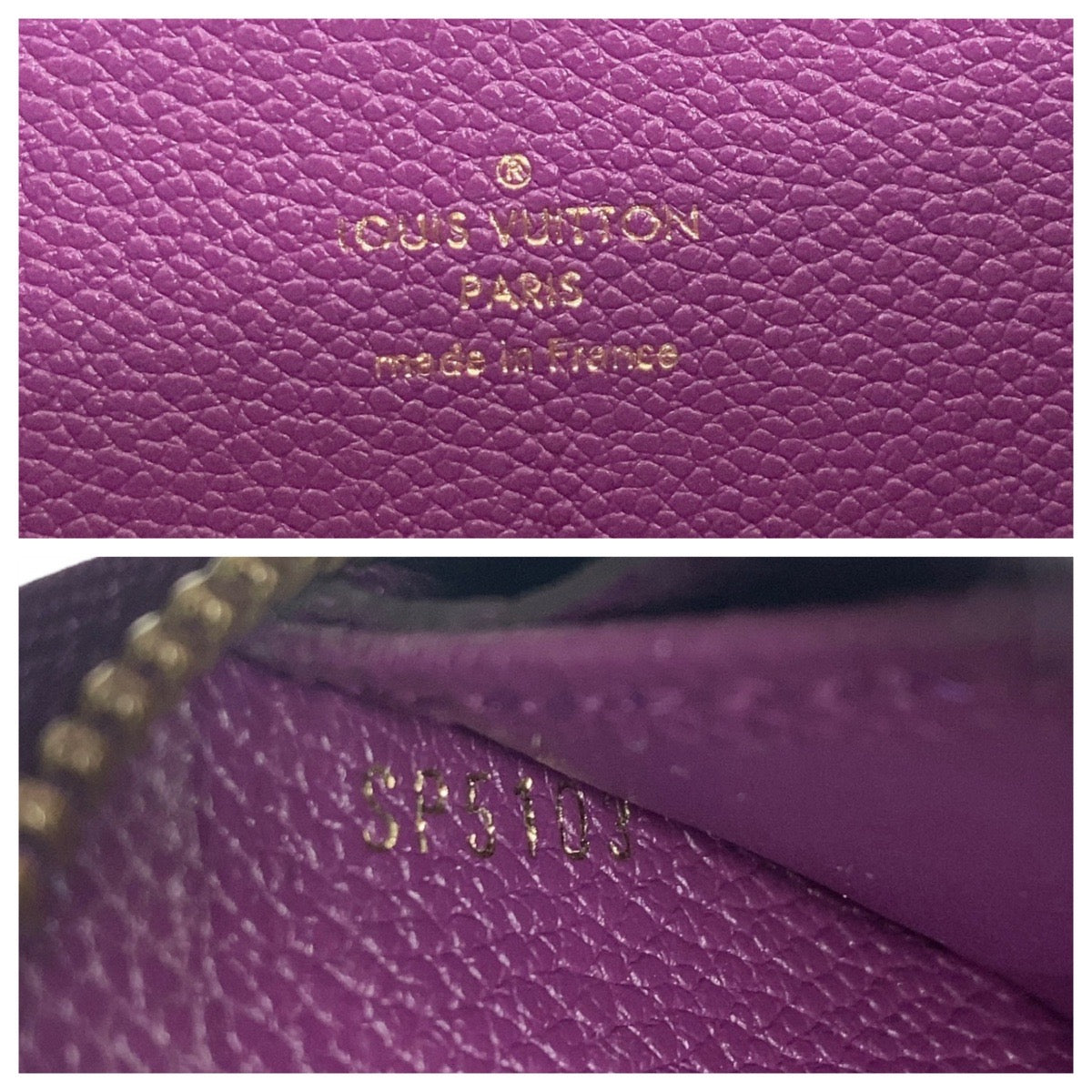 Louis Vuitton Monogram Zippy Wallet Leather