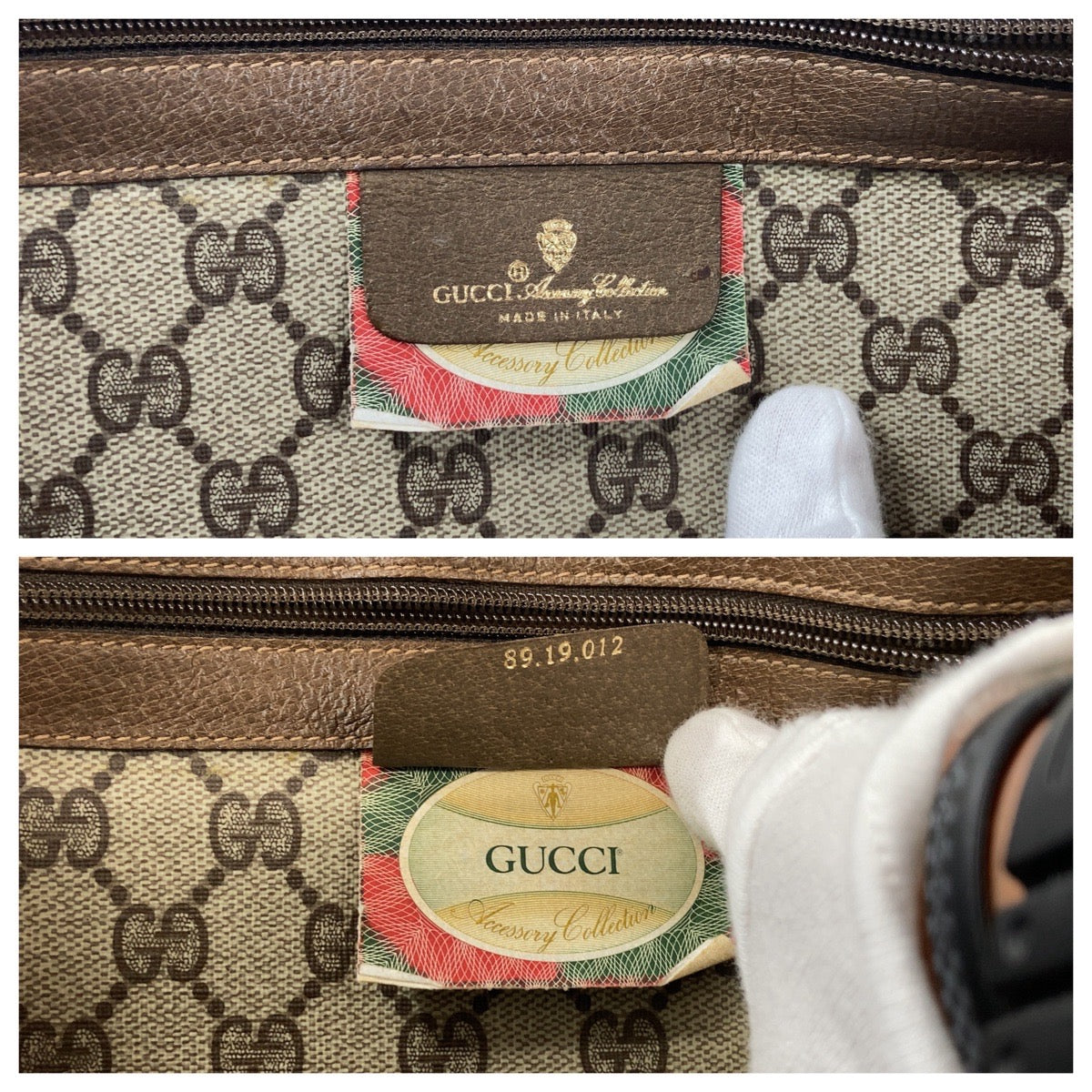 Luxury Gucci Trending 2025 Vintage GG Supreme Canvas Leather Boston Bag