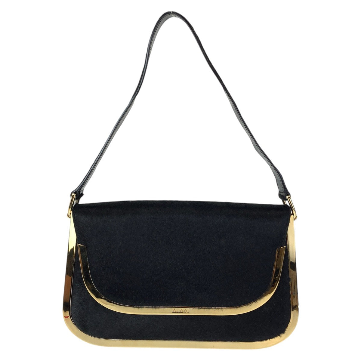 Luxury Gucci Trending 2025 Vintage Black Gold Shoulder Bag