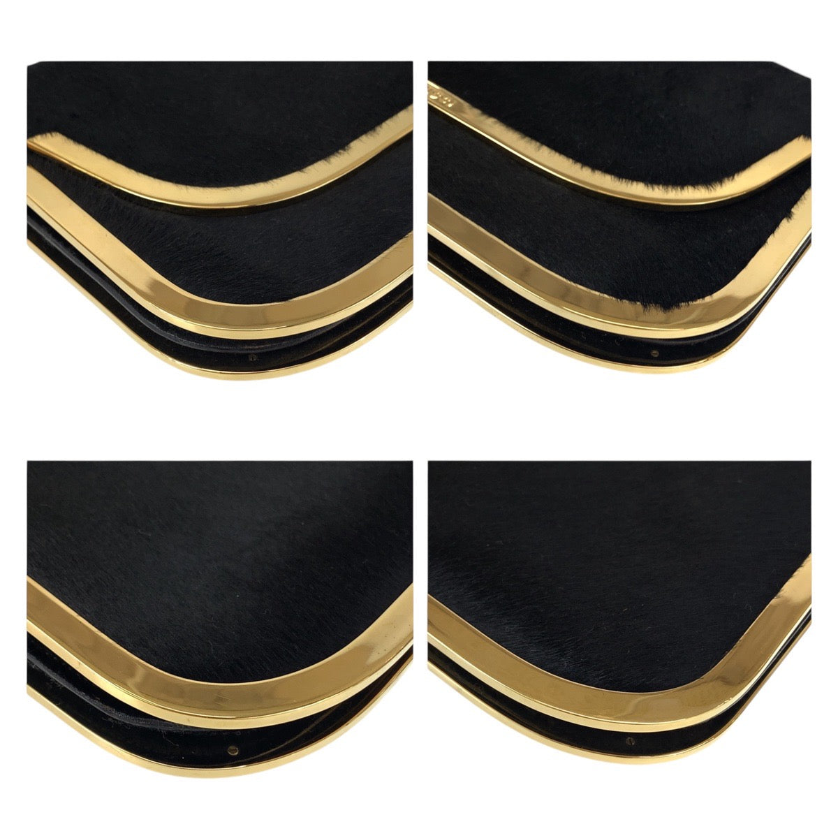 Luxury Gucci Trending 2025 Vintage Black Gold Shoulder Bag