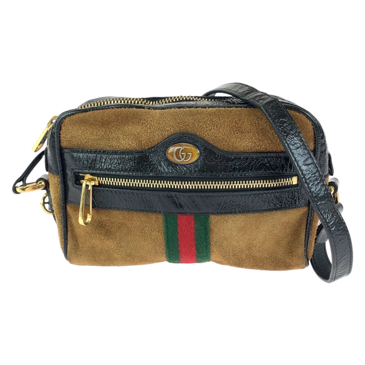 Luxury Gucci Trending 2025 Ophidia Suede Leather Shoulder Bag