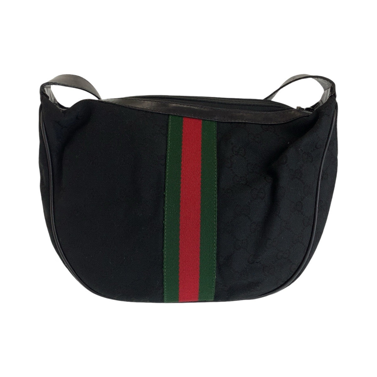 Luxury Gucci Trending 2025 Vintage GG Canvas Leather Shoulder Bag