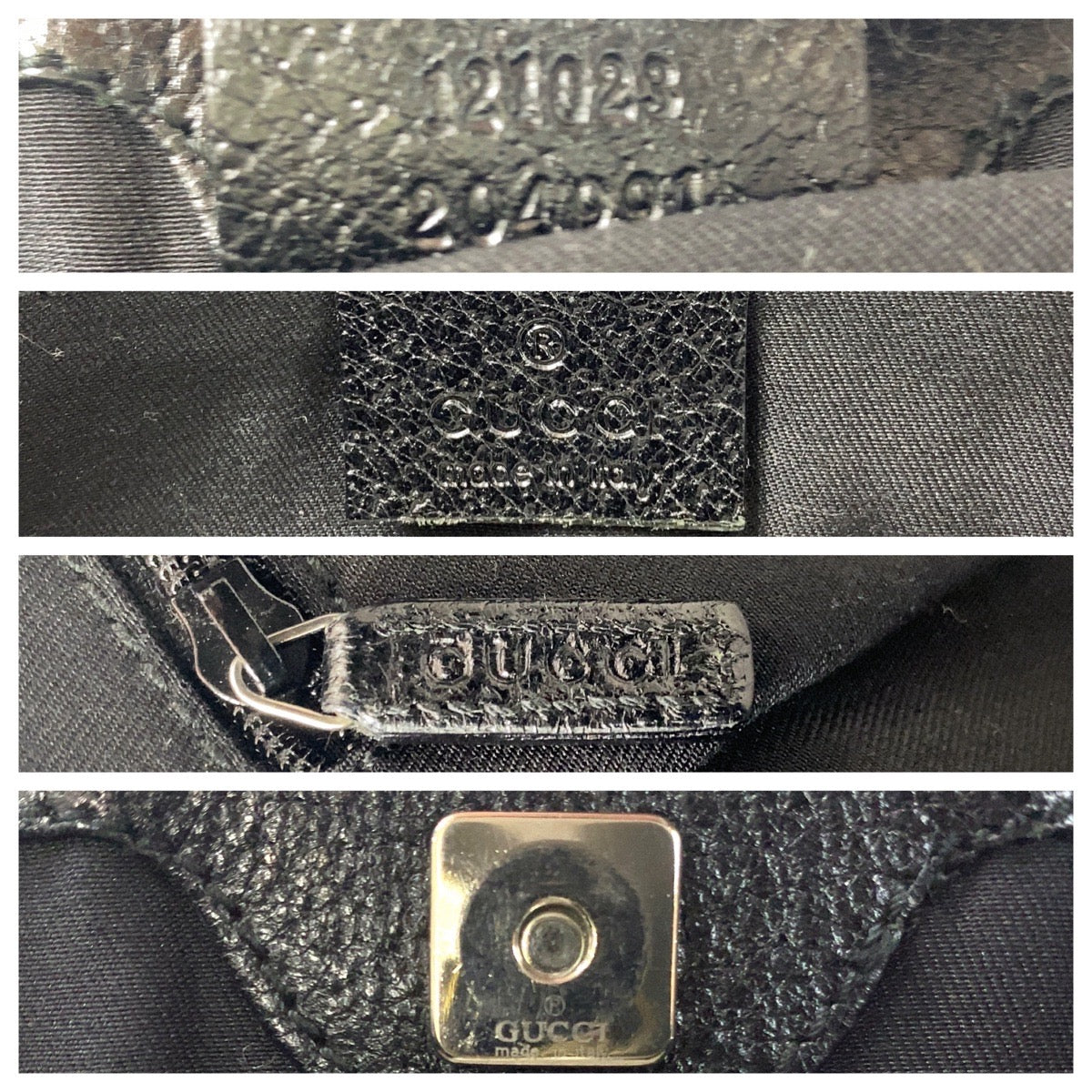 Luxury Gucci Trending 2025 Black GG Canvas Leather Tote Bag
