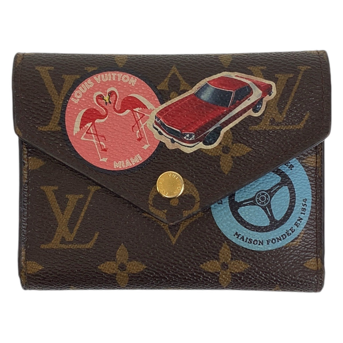 Louis Vuitton Monogram Victorine Wallet Brown PVC