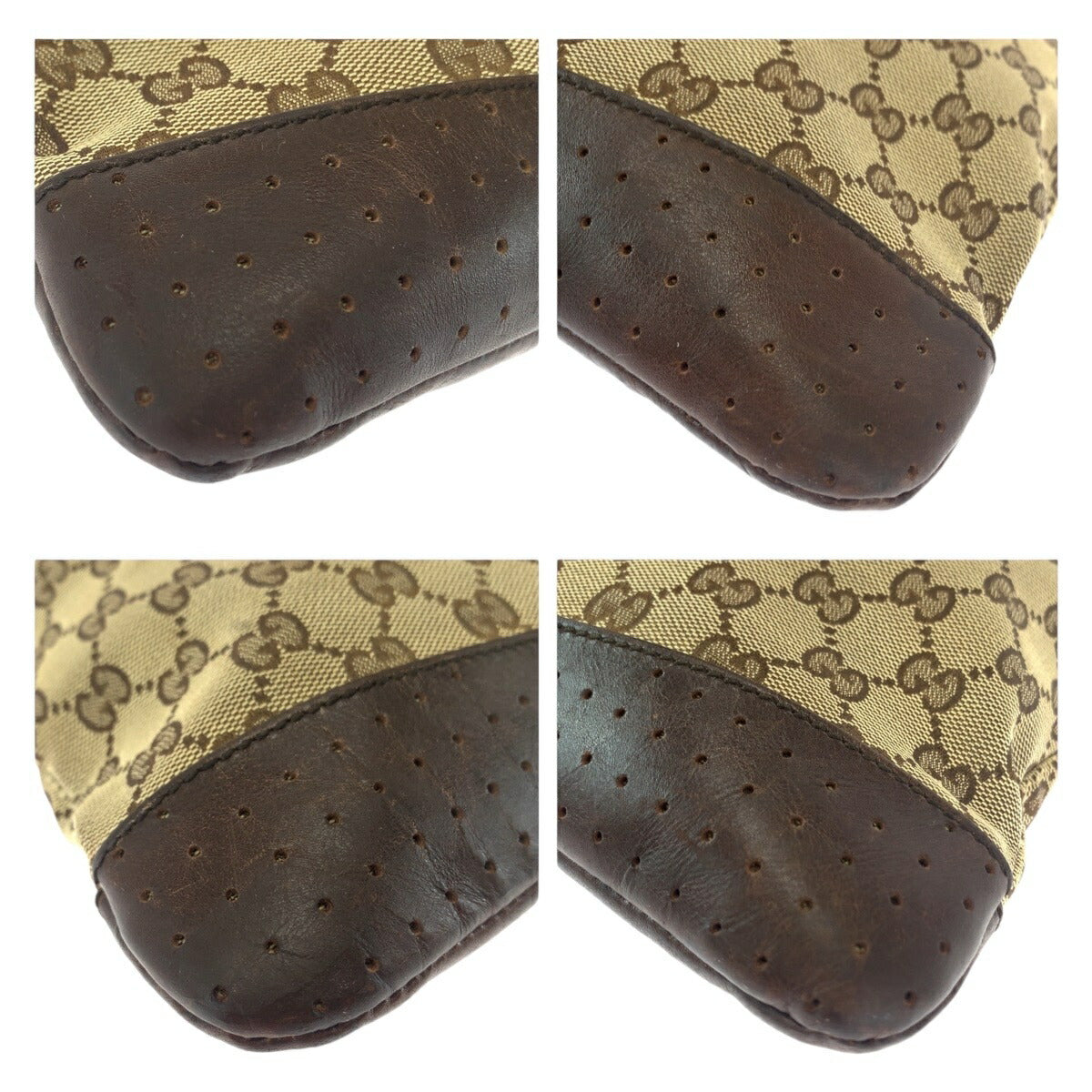 Luxury Gucci Trending 2025 GG Canvas Leather Shoulder Bag