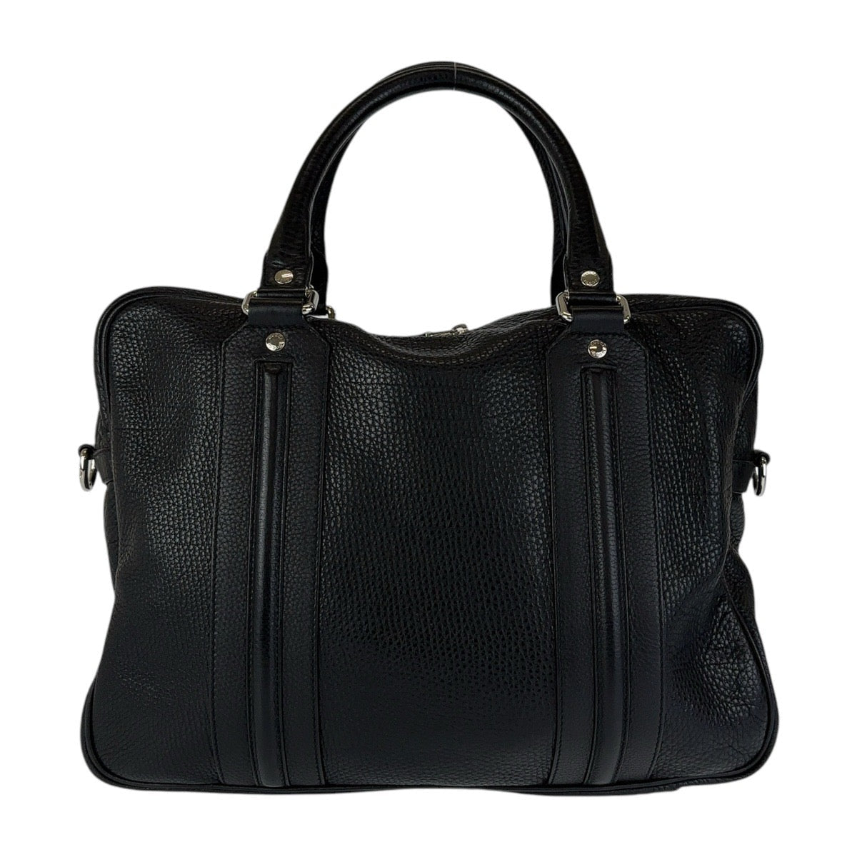 Luxury Gucci Trending 2025 Leather Bamboo Tassel Briefcase
