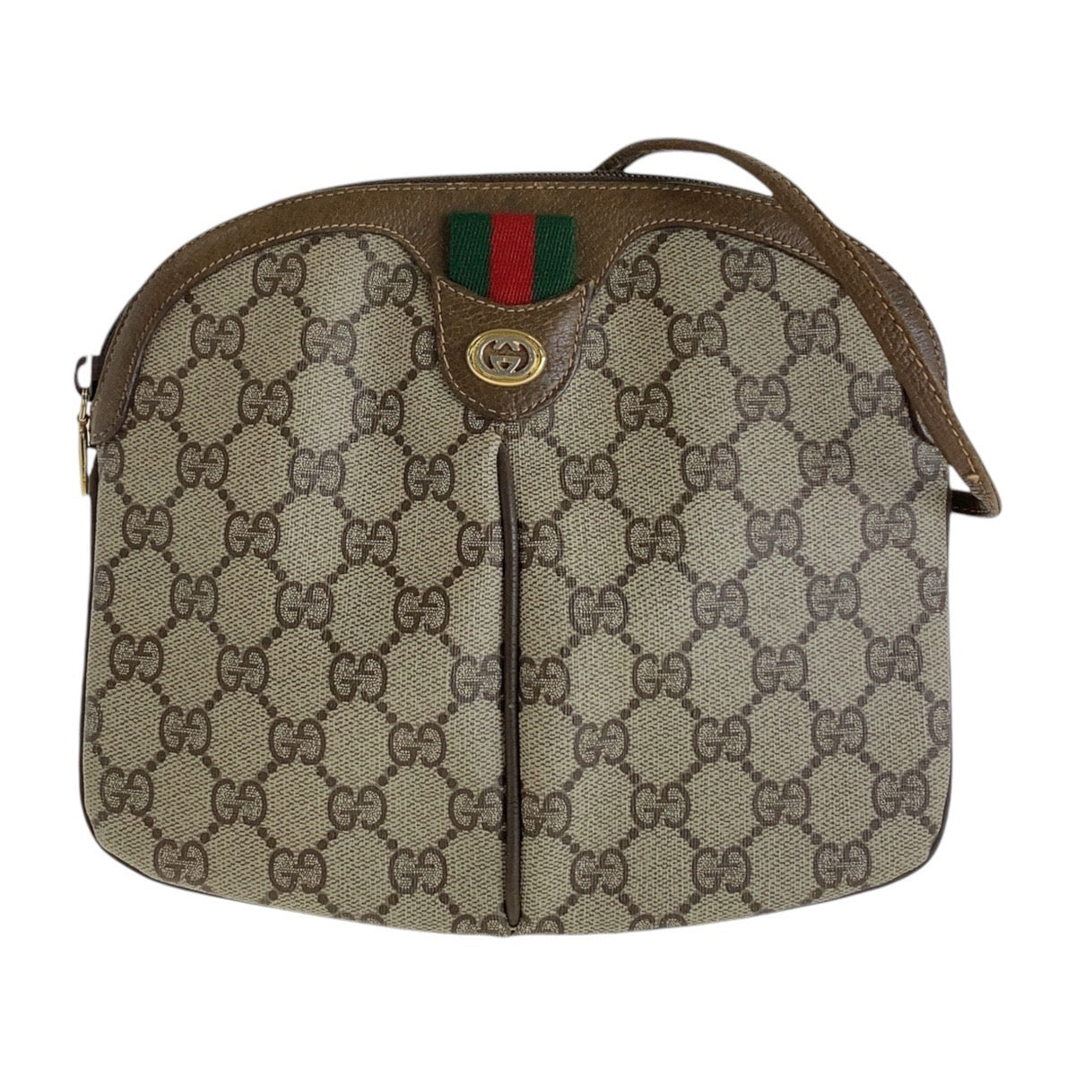 Luxury Gucci Trending 2025 Vintage GG Supreme Canvas Leather Shoulder Bag