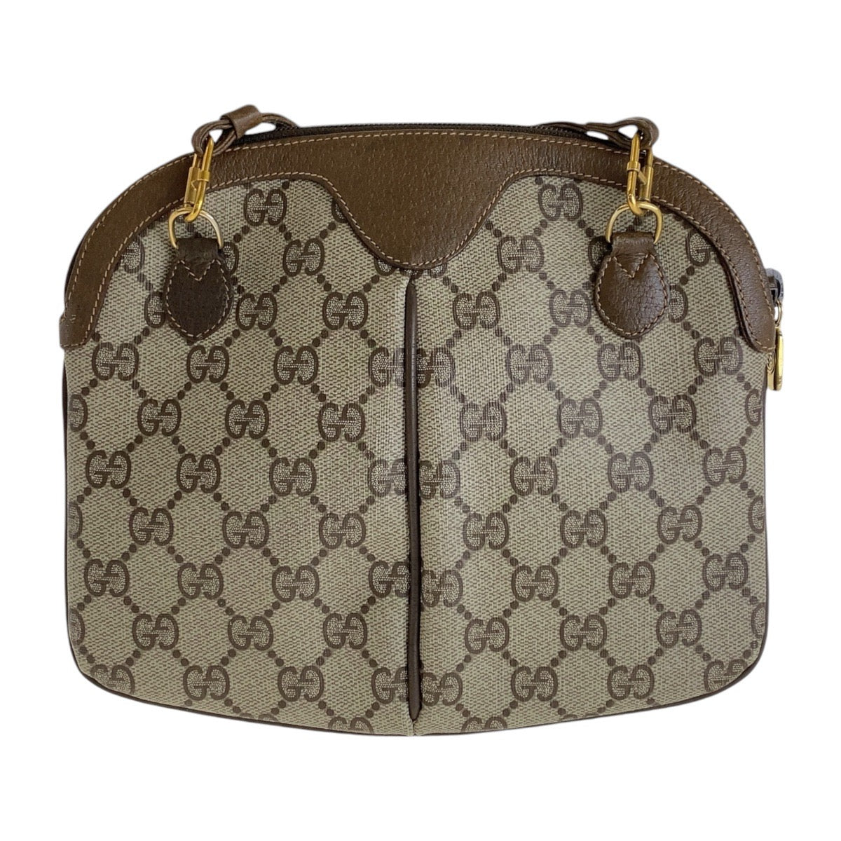 Luxury Gucci Trending 2025 Vintage GG Supreme Canvas Leather Shoulder Bag