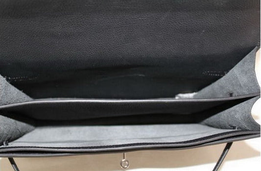 Luxury Hermes Briefcases H269 Briefcase Cow Leather Black Bag