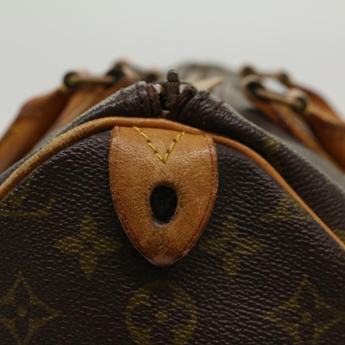 LOUIS VUITTON Monogram Speedy 35 Hand Bag M41524 LV 41042
