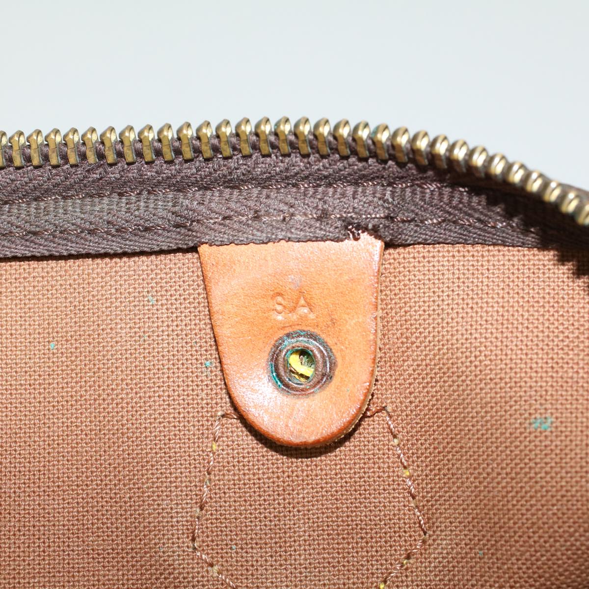 LOUIS VUITTON Monogram Speedy 35 Hand Bag M41524 LV 41042