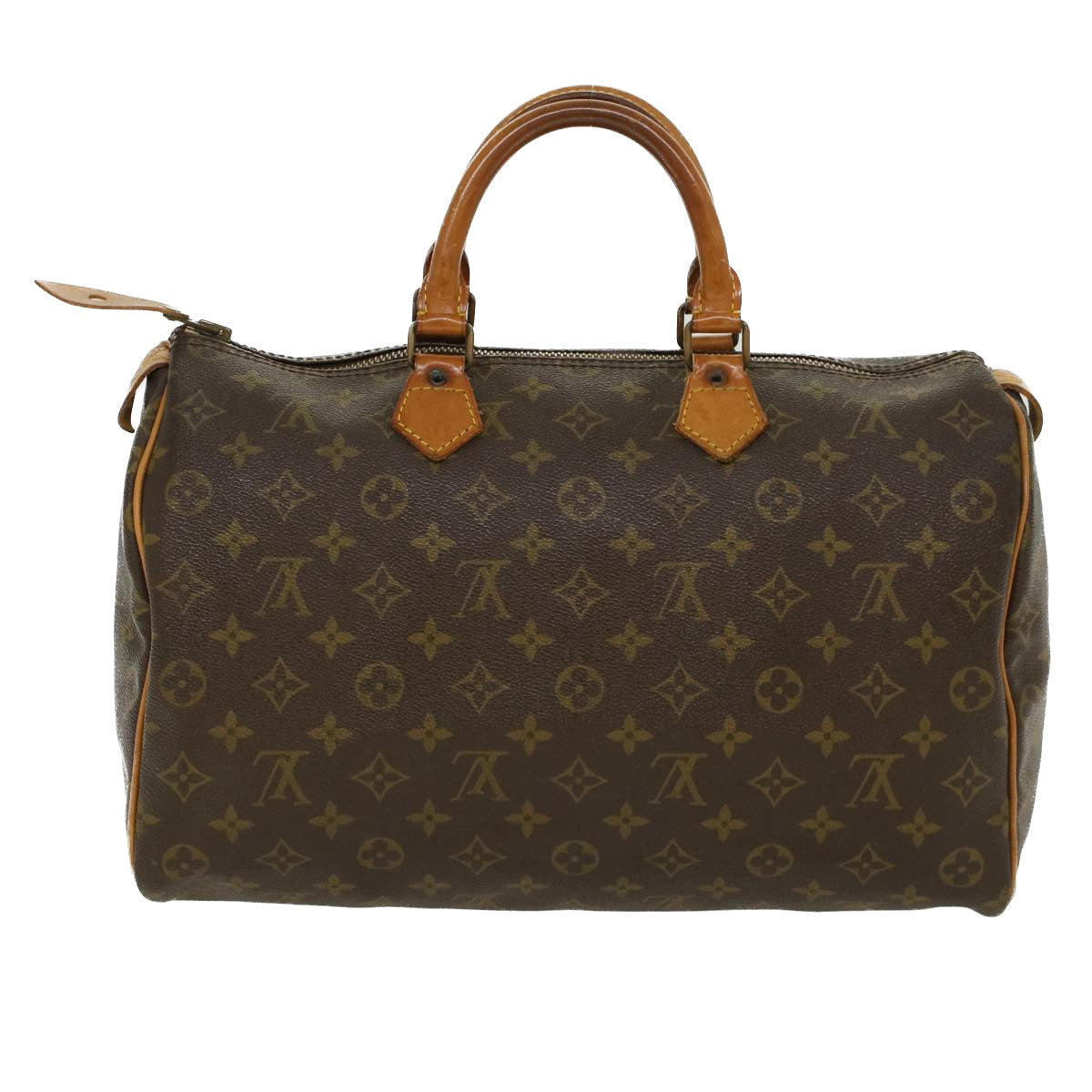 LOUIS VUITTON Monogram Speedy 35 Hand Bag M41524 LV 41042