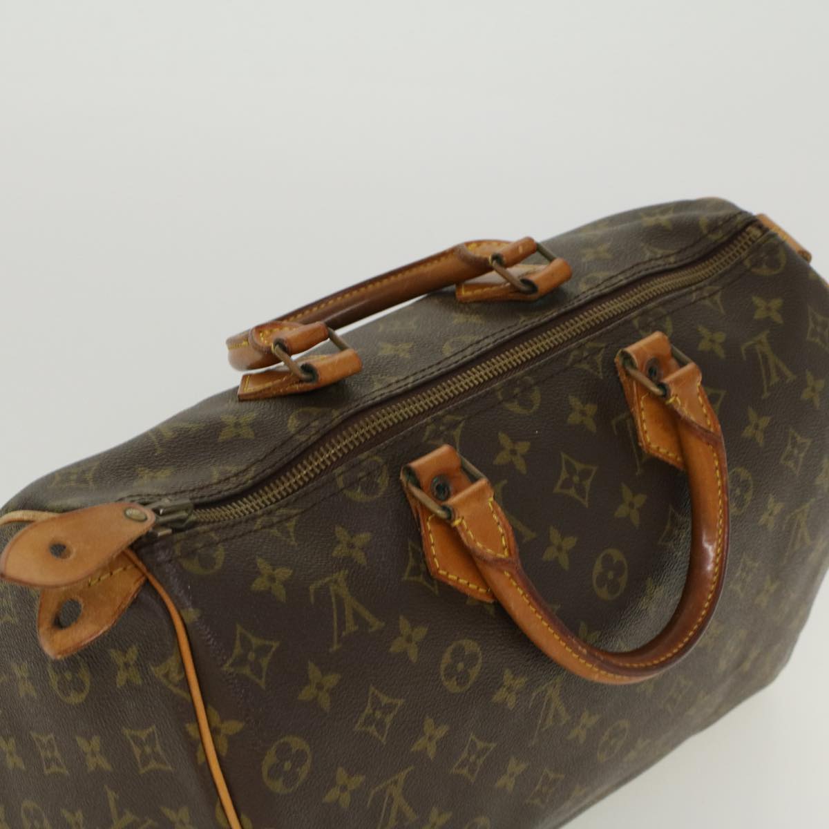 LOUIS VUITTON Monogram Speedy 35 Hand Bag M41524 LV 41042