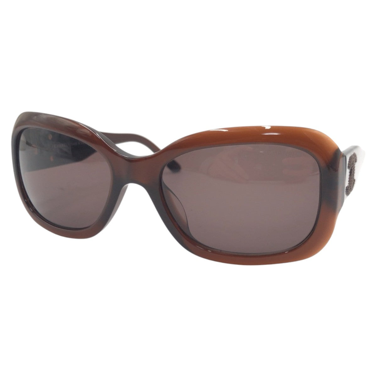Chanel Coco Mark Brown Plastic Sunglasses 5102