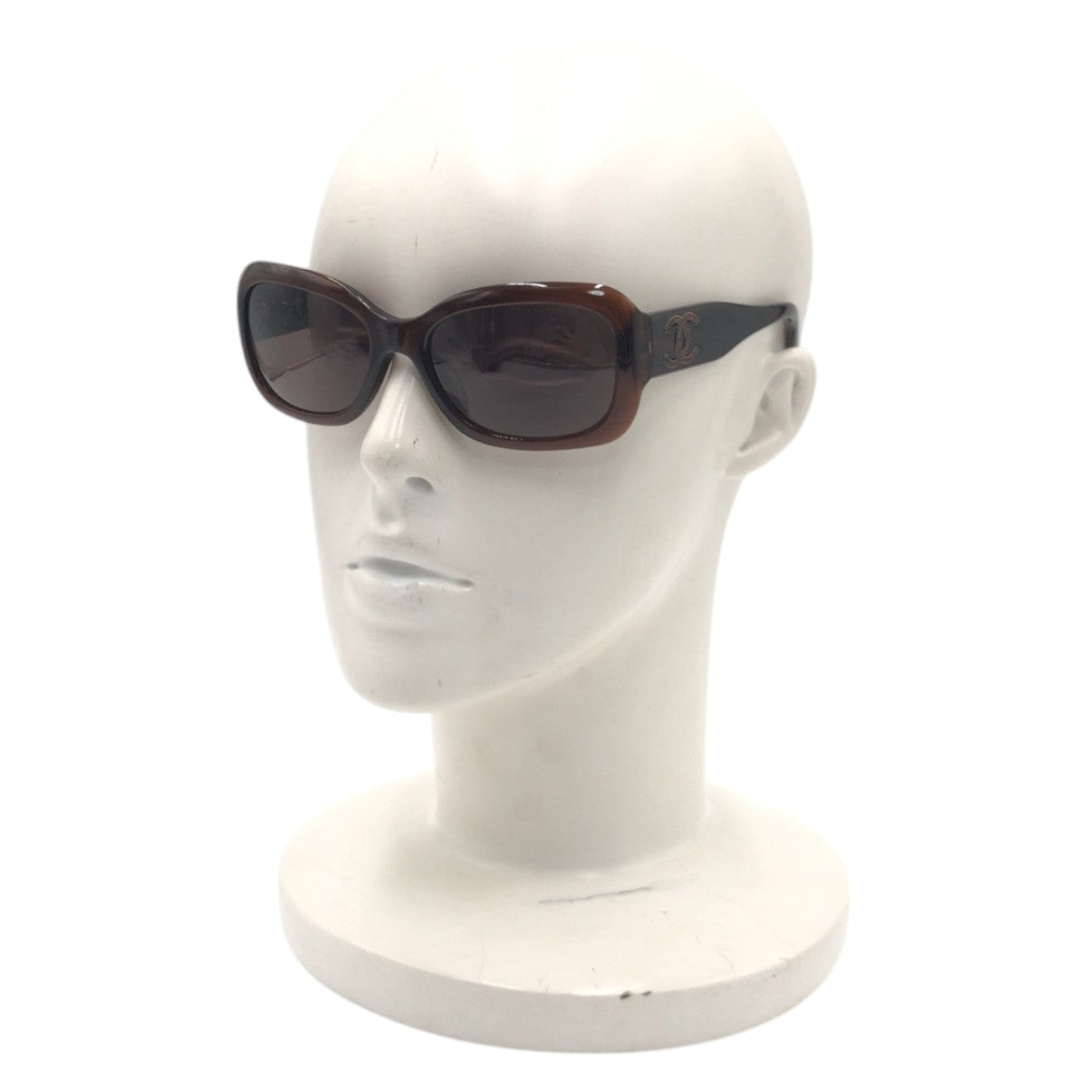 Chanel Coco Mark Brown Plastic Sunglasses 5102