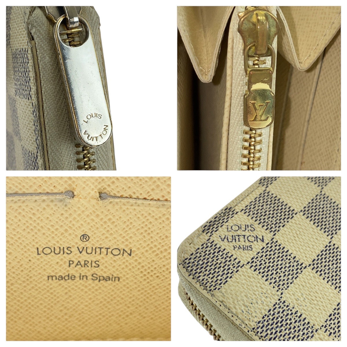 Louis Vuitton Damier Azur Zippy Wallet N60019