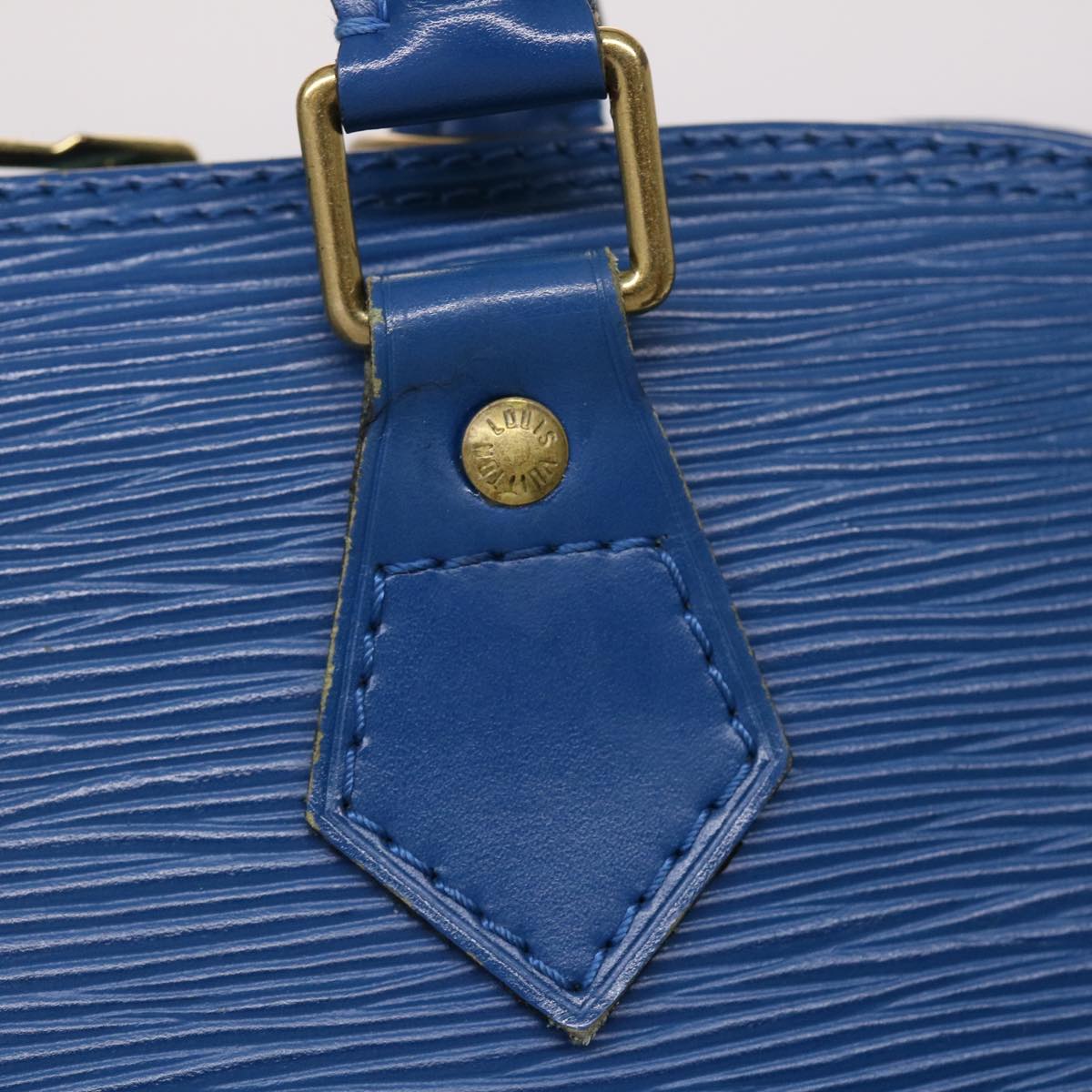 LOUIS VUITTON Epi Alma Hand Bag Toledo Blue M52145 LV 41075