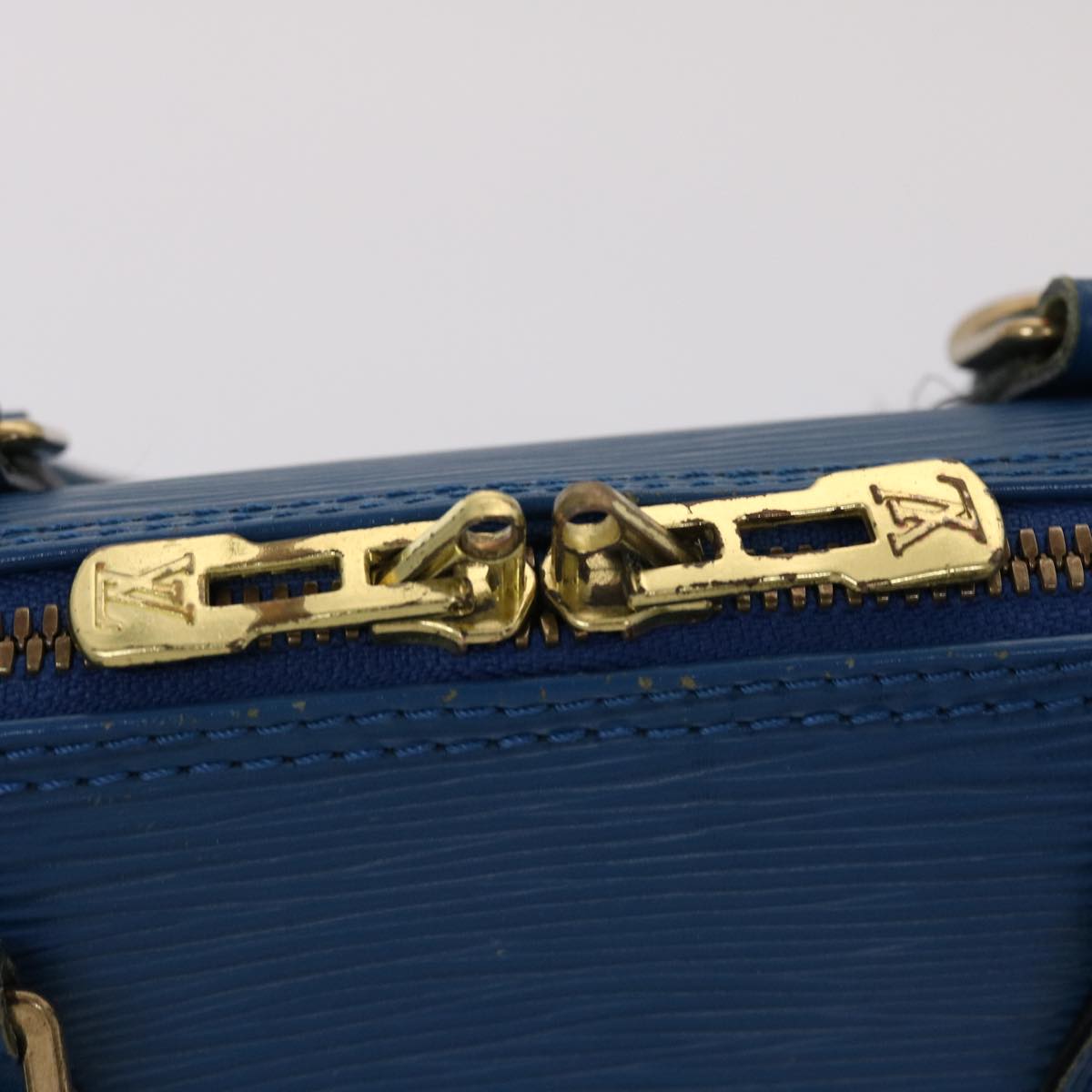 LOUIS VUITTON Epi Alma Hand Bag Toledo Blue M52145 LV 41075