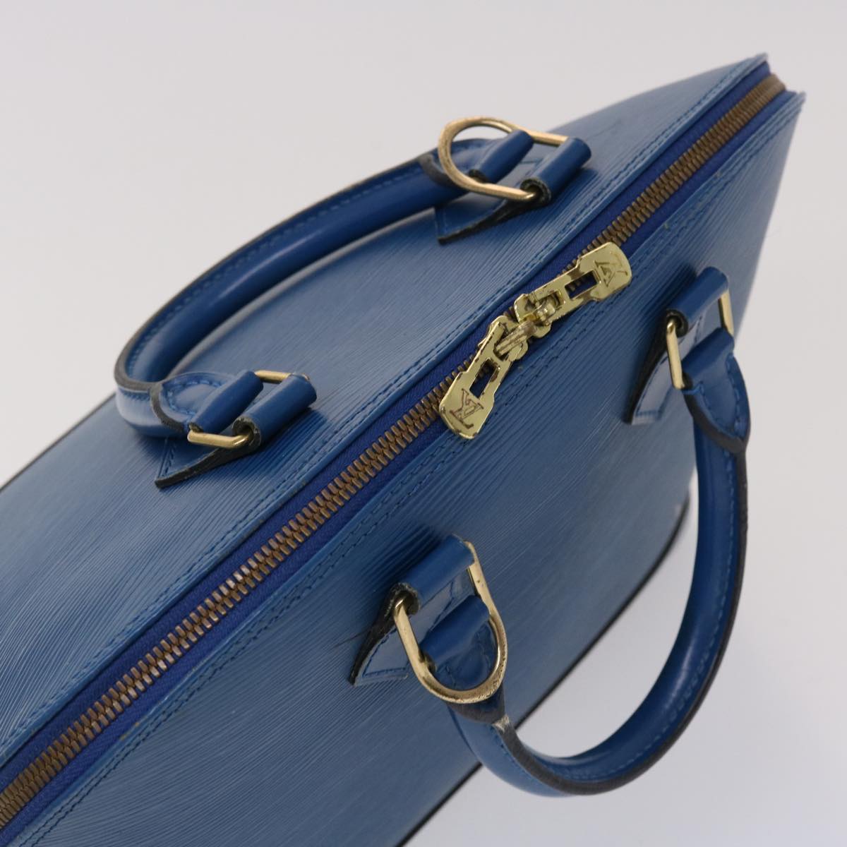 LOUIS VUITTON Epi Alma Hand Bag Toledo Blue M52145 LV 41075