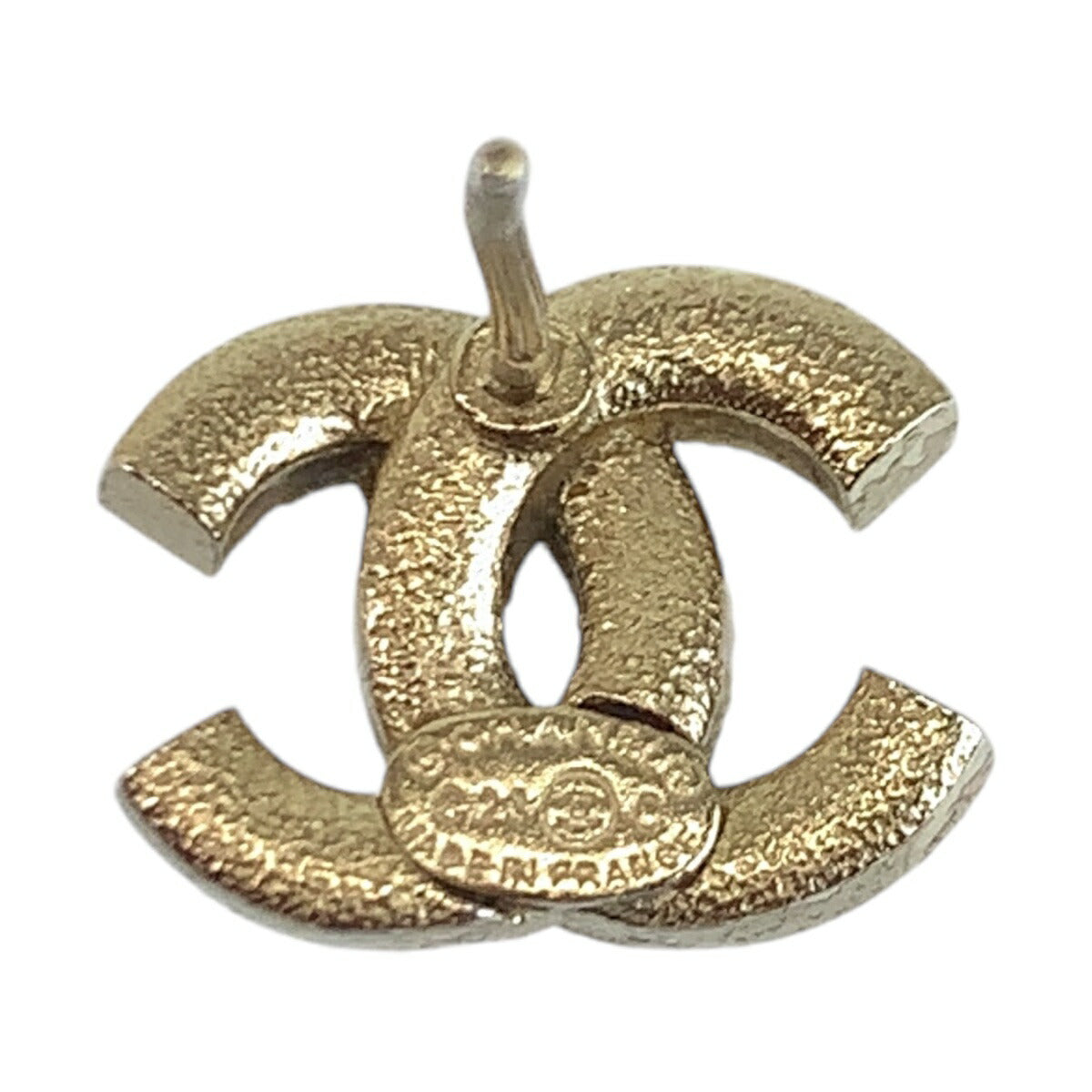 Chanel Gold Metal Rhinestone Earrings