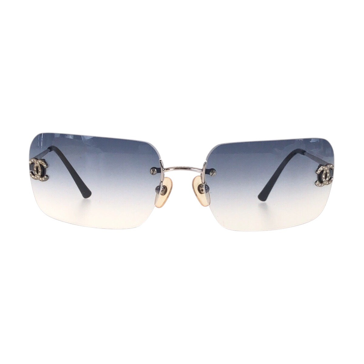 Chanel Coco Mark Plastic/Metal Sunglasses