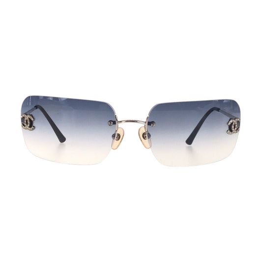 Chanel Coco Mark Plastic/Metal Sunglasses