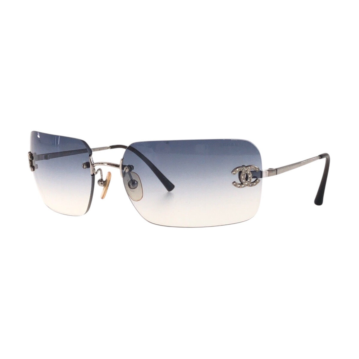 Chanel Coco Mark Plastic/Metal Sunglasses