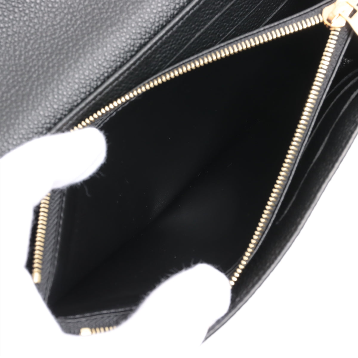 Louis Vuitton Bi-Color Monogram Implant Portefolio Sarah M80496 Noneir Long   Wallet