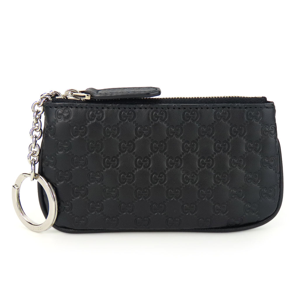 Luxury Gucci Trending 2025 Sima Leather Coin Case Key Holder