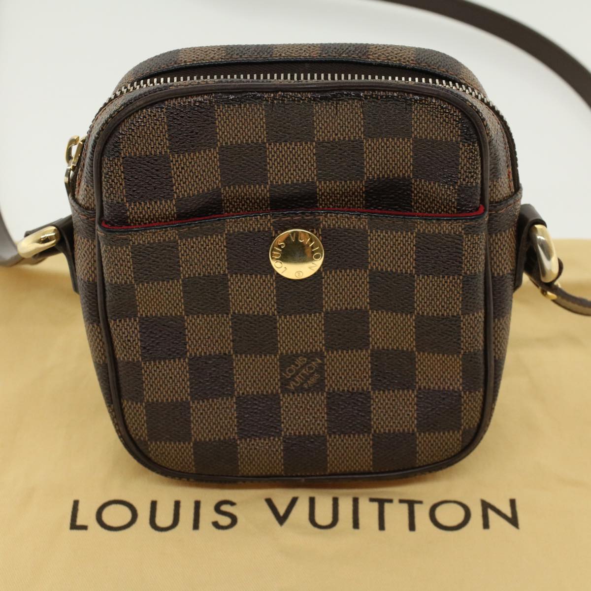 LOUIS VUITTON Damier Ebene Rift Shoulder Bag N60009 LV 41682