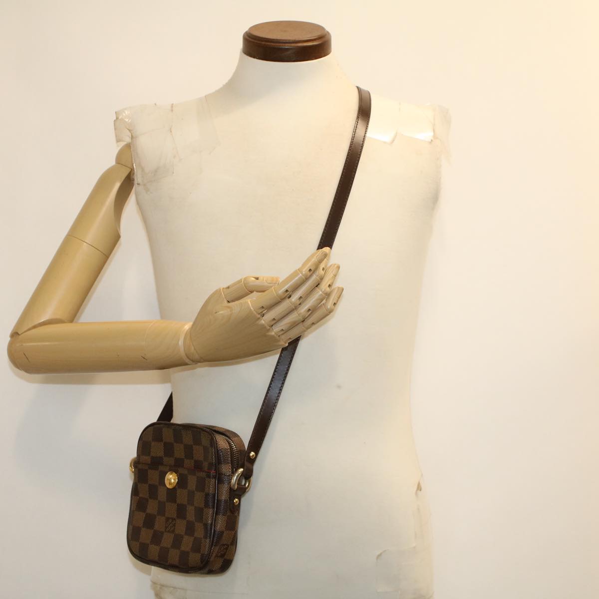 LOUIS VUITTON Damier Ebene Rift Shoulder Bag N60009 LV 41682