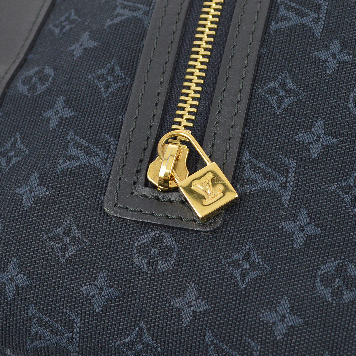Louis Vuitton 2003 Navy Monogram Mini Lucille PM Tote Bag M92680