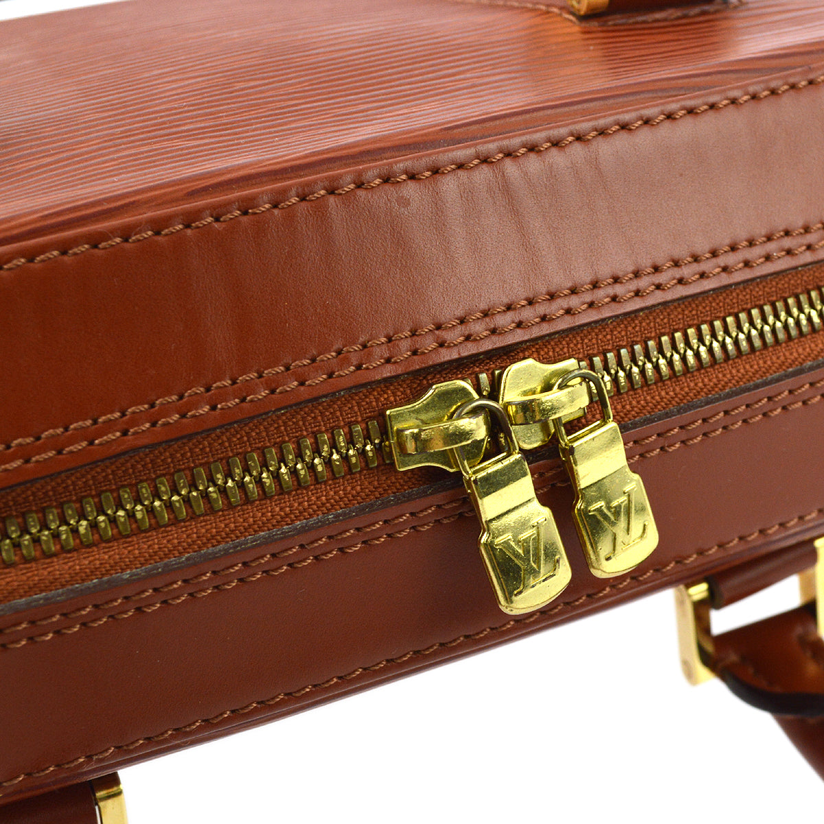 Louis Vuitton 1997 Brown Epi Sablon Handbag M52043