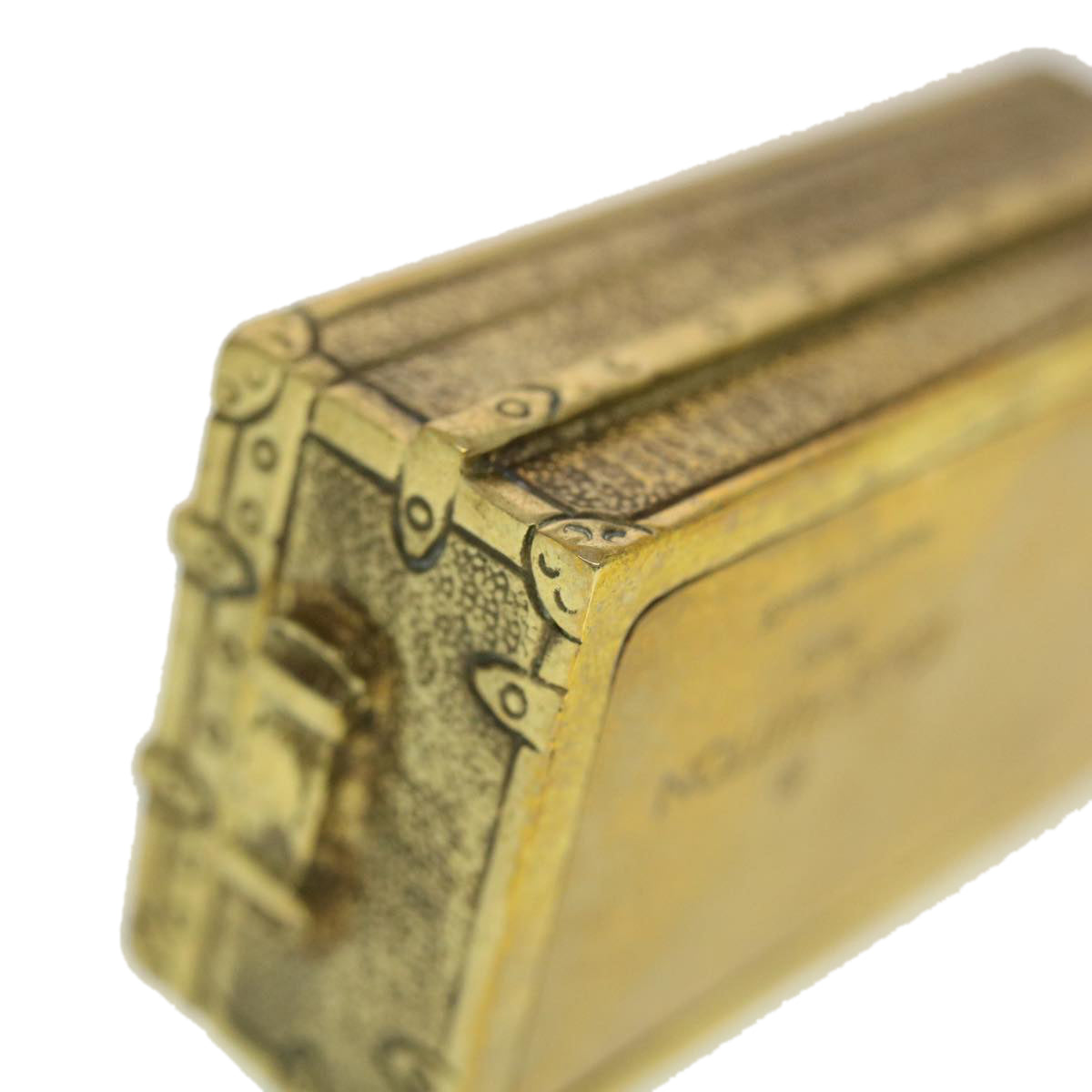 LOUIS VUITTON Paper Weight Metal Gold Tone LV 41942