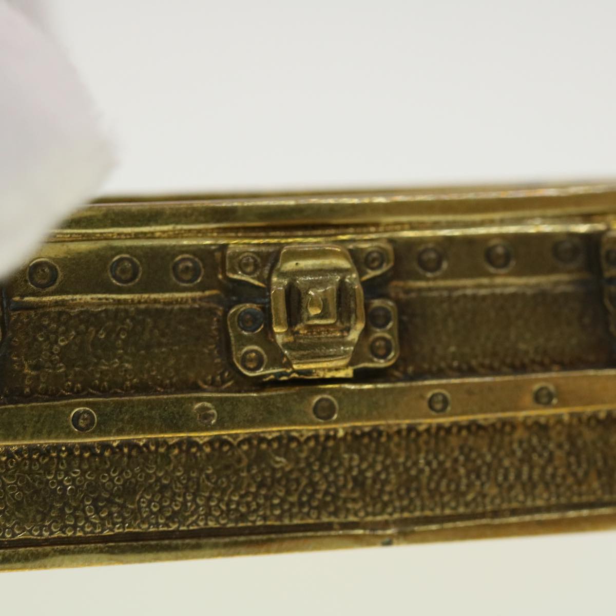 LOUIS VUITTON Paper Weight Metal Gold Tone LV 41942