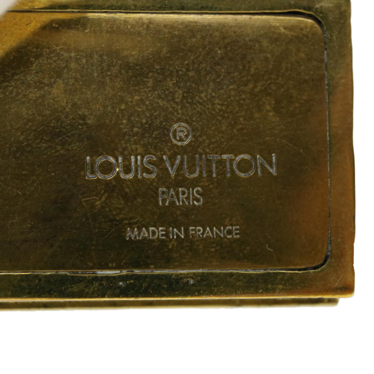 LOUIS VUITTON Paper Weight Metal Gold Tone LV 41942
