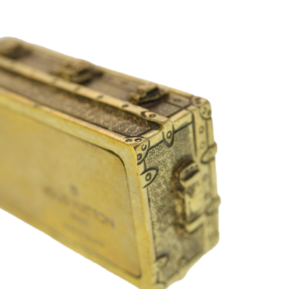 LOUIS VUITTON Paper Weight Metal Gold Tone LV 41942