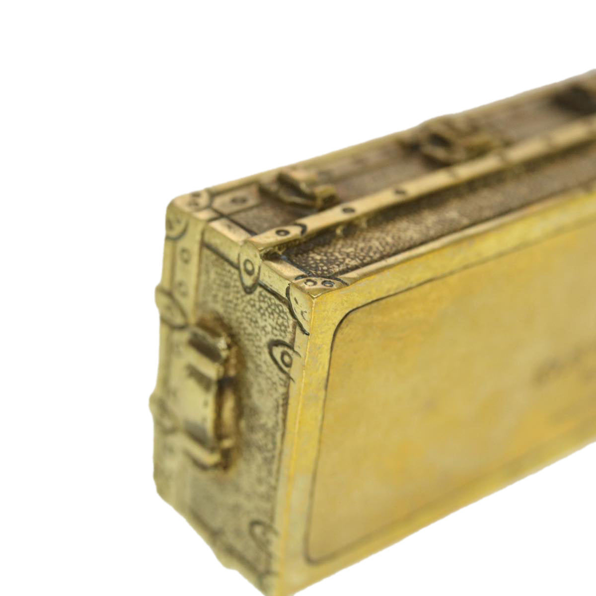 LOUIS VUITTON Paper Weight Metal Gold Tone LV 41942